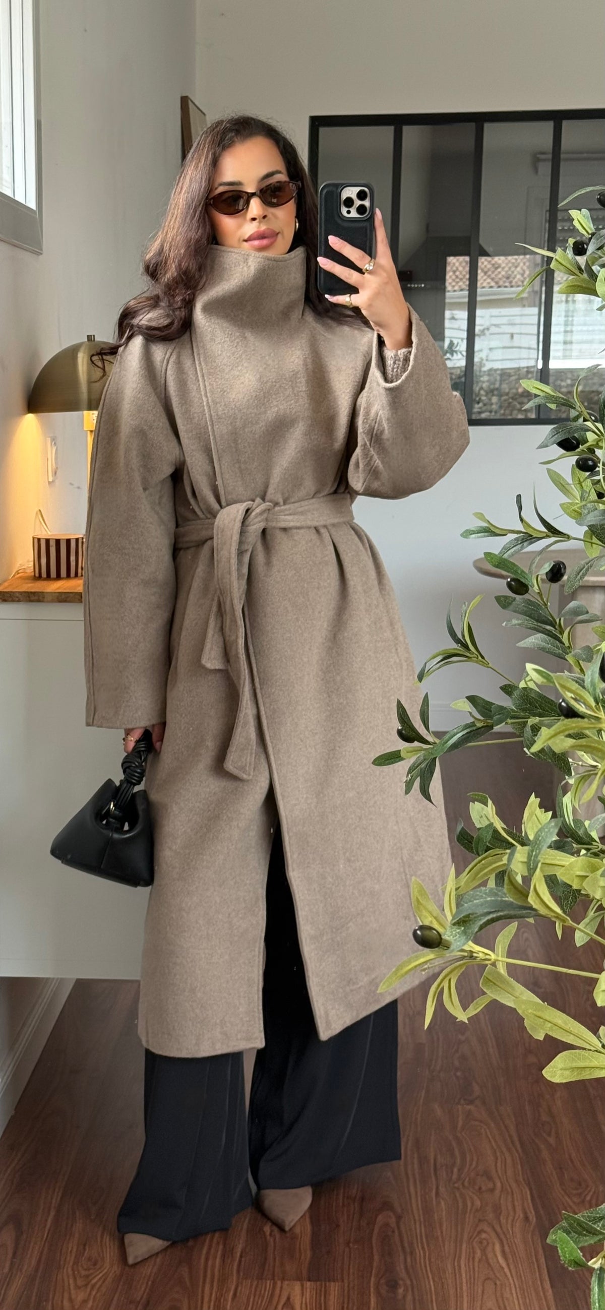 Manteau Col long (30%laine)