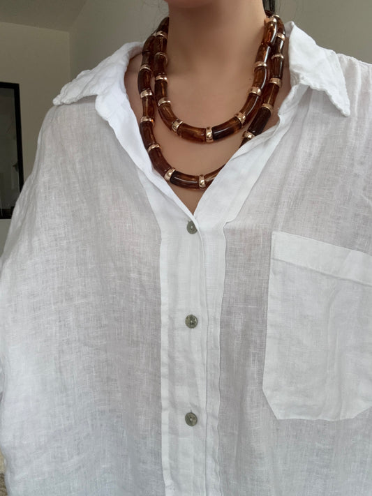 Collier Résine long