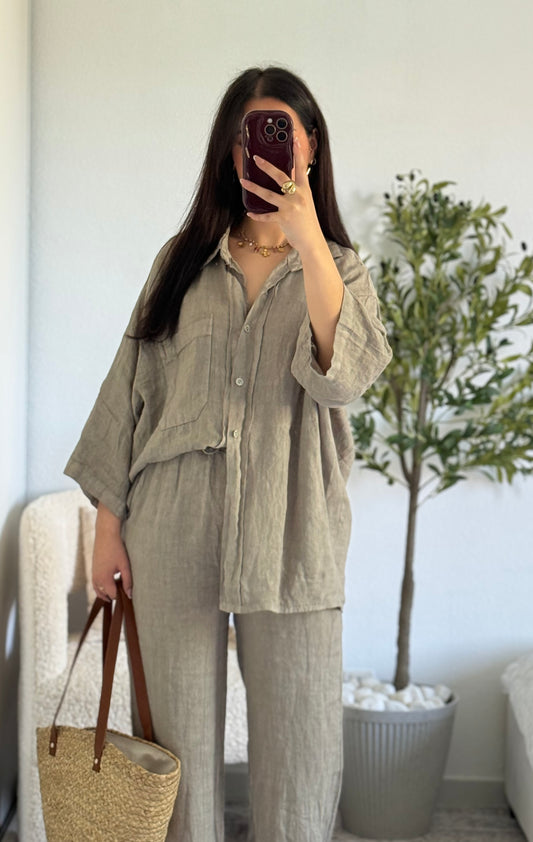 Chemise lin supérieur