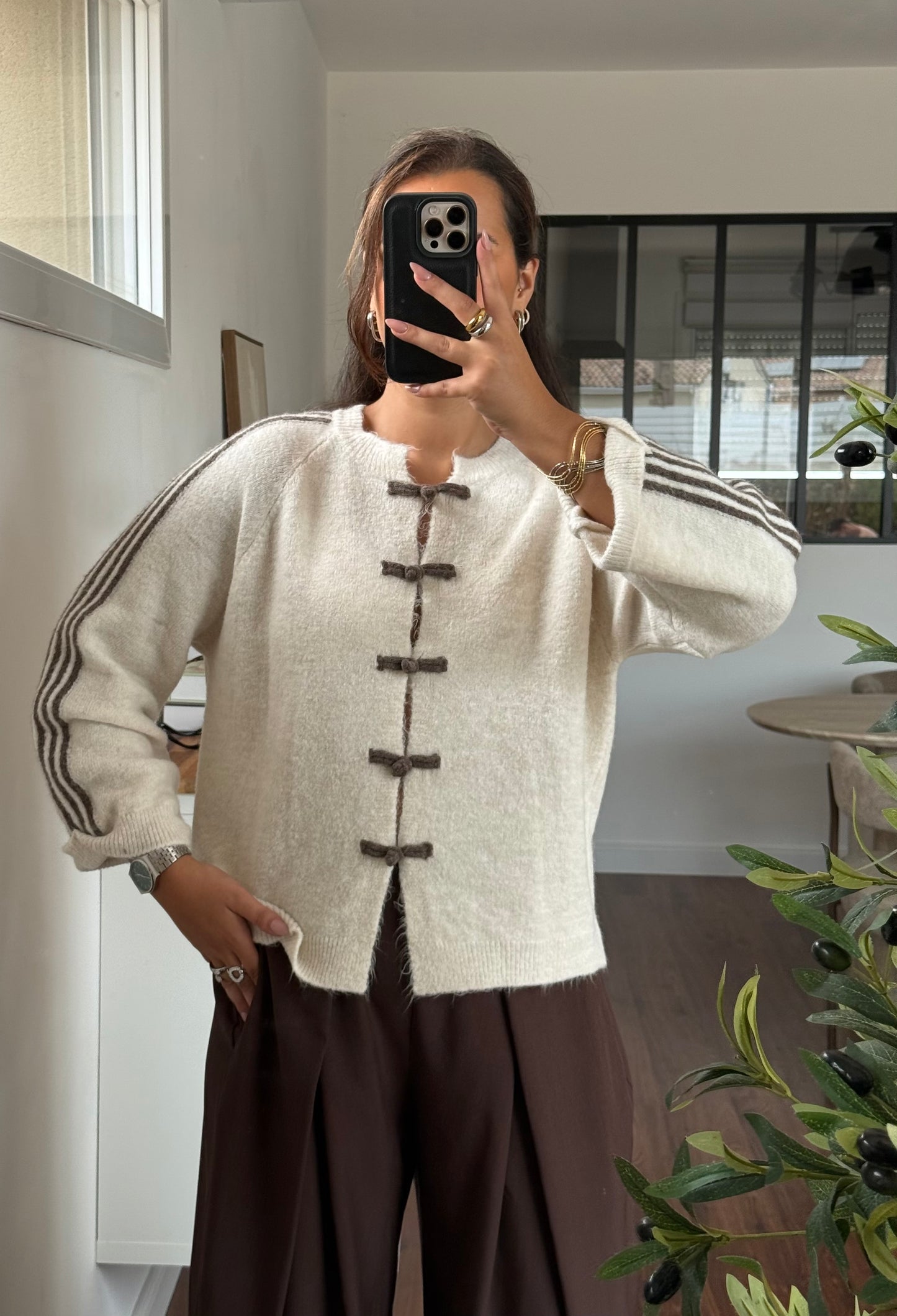 Gilet Éliane beige