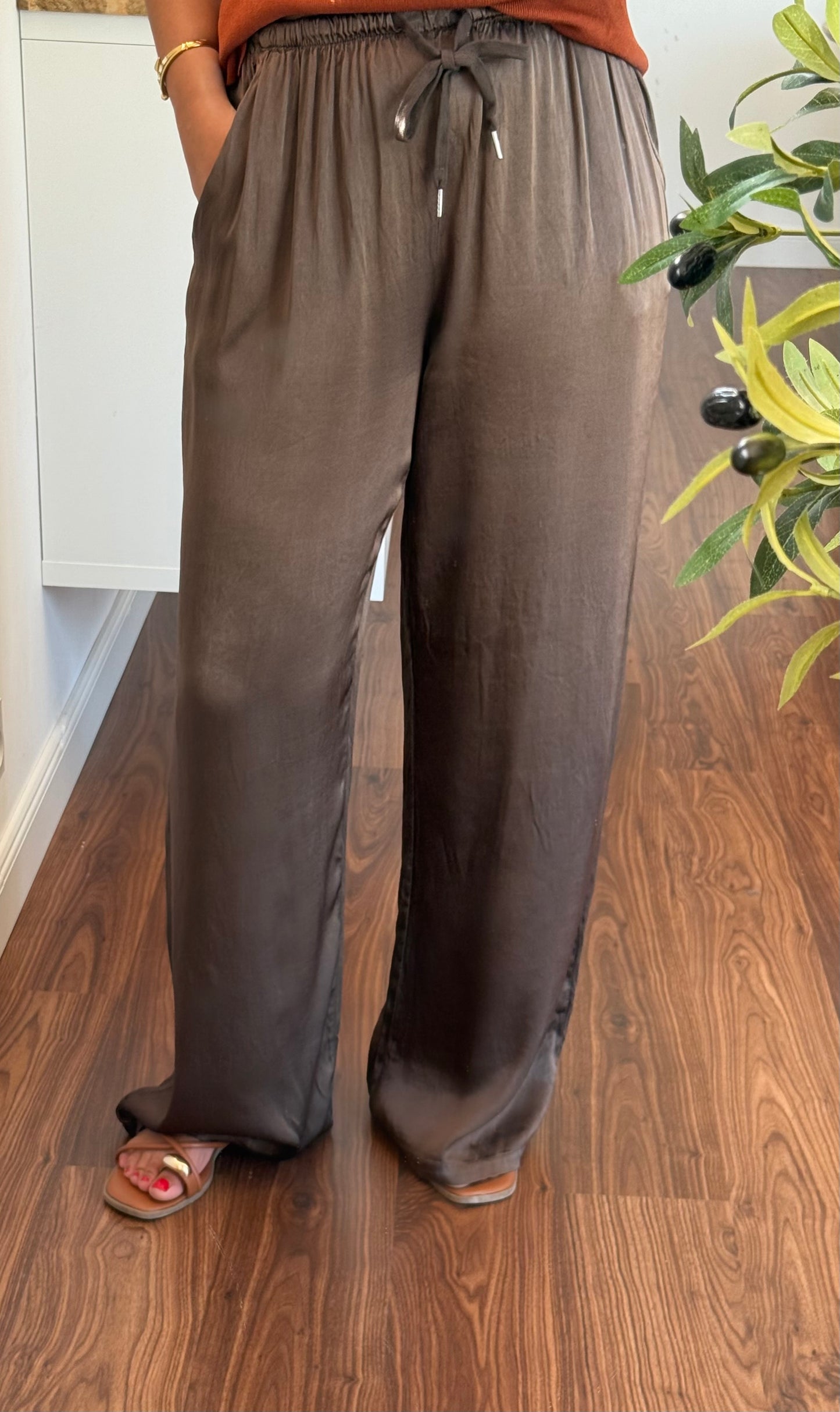 Pantalon Leanne choco