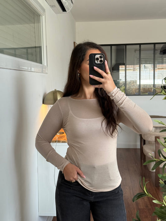 Top SIM beige