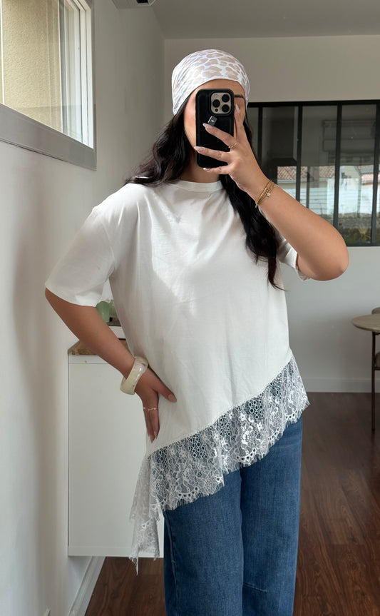 T-shirt dentelle
