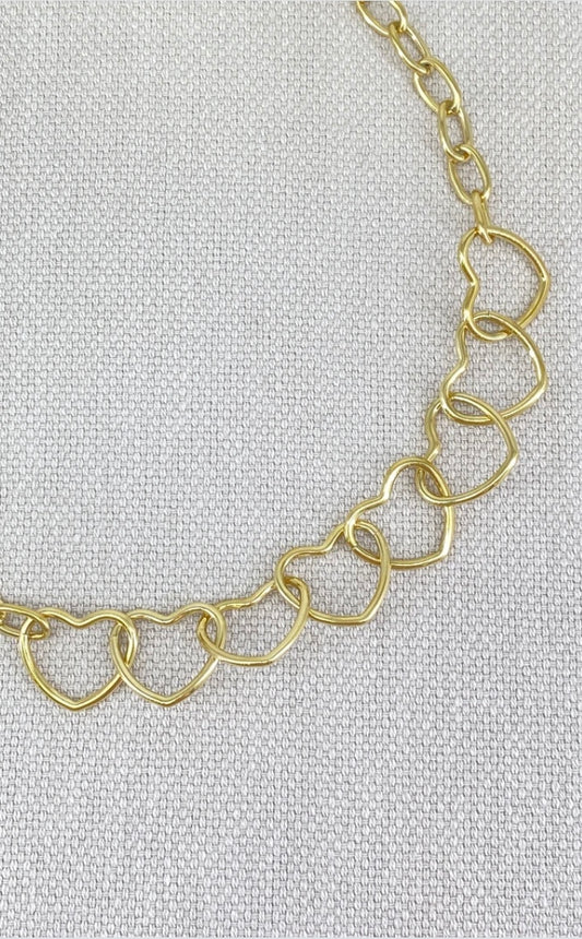 Collier court cœur