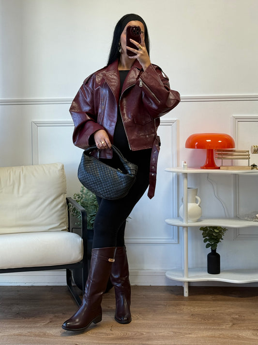 Perfecto Aiko burgundy