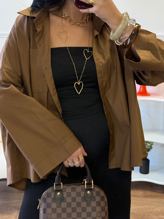 Chemise Liani marron