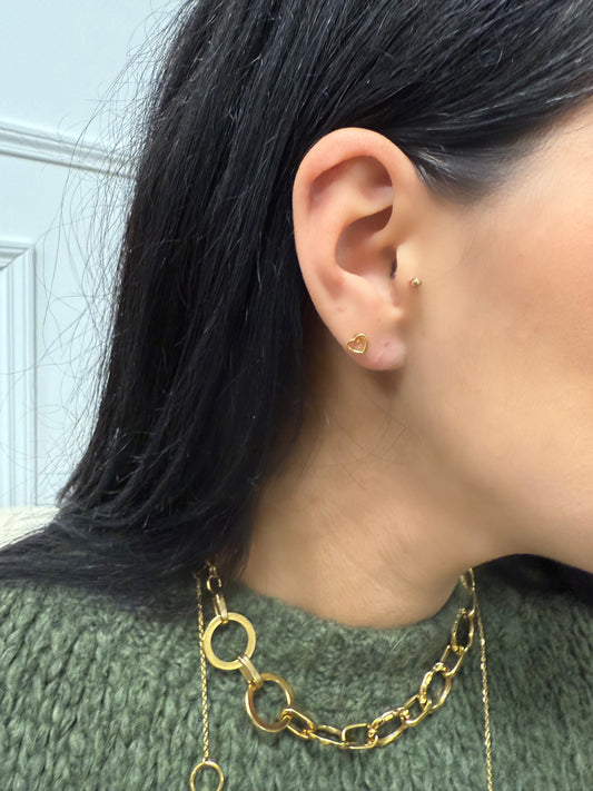 Boucles d’oreilles cœur mini