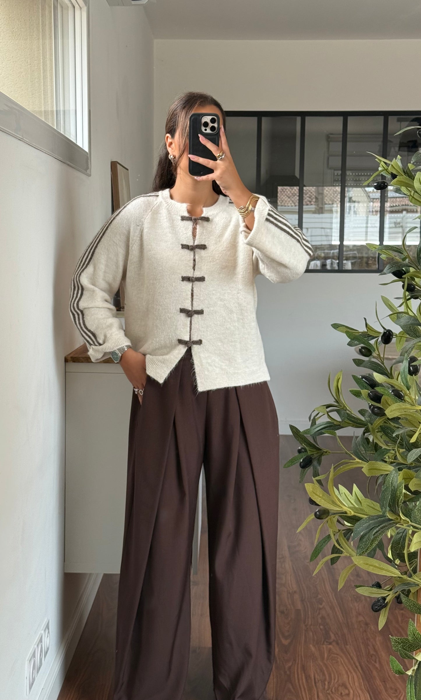Gilet Éliane beige