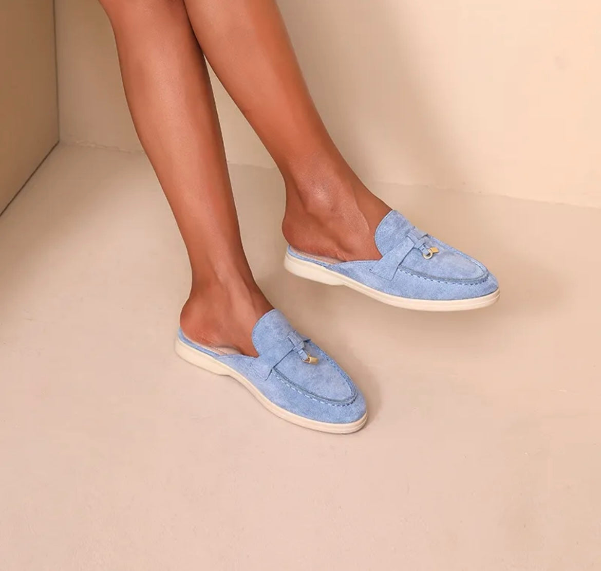 Mules Laure bleu