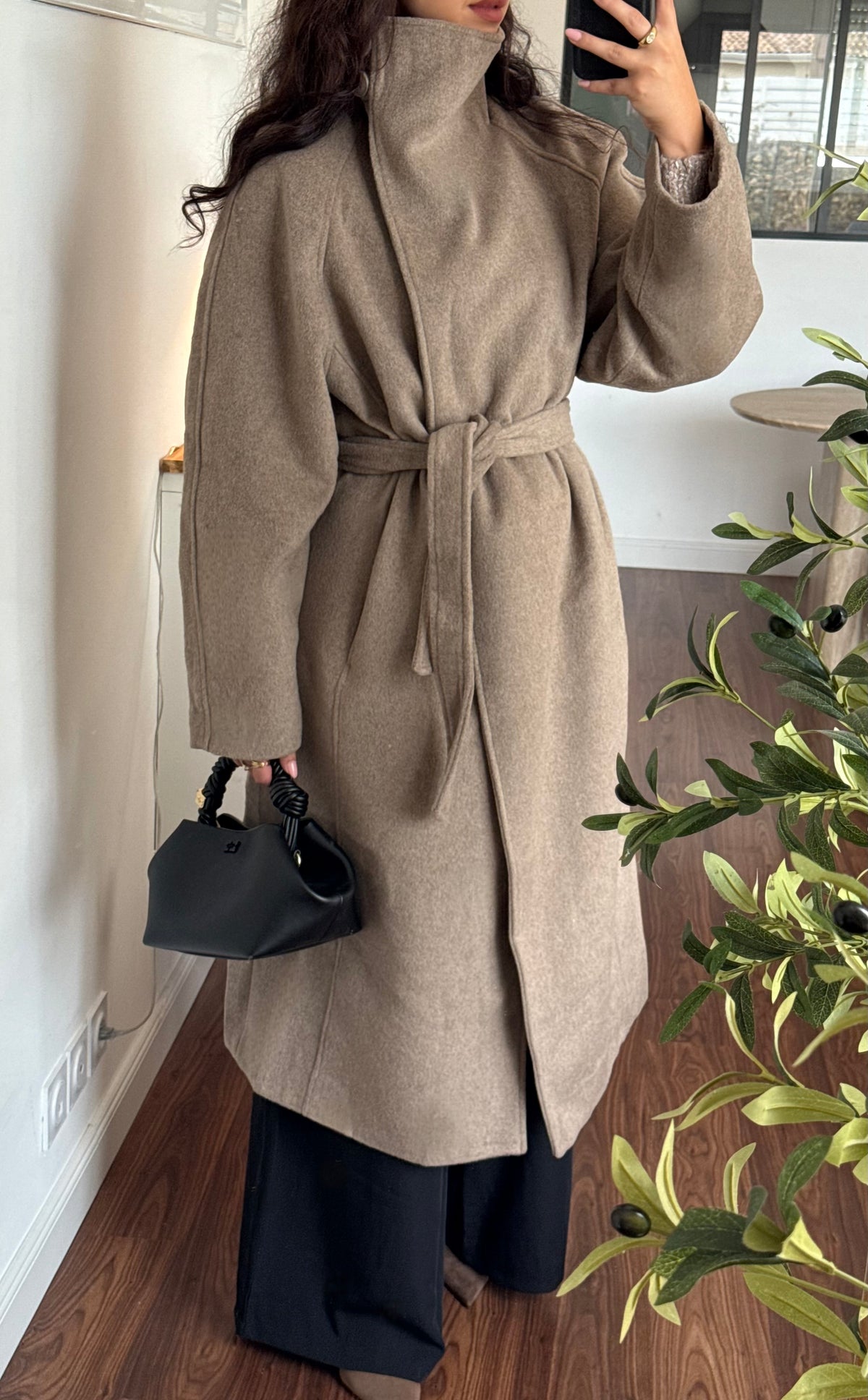 Manteau Col long (30%laine)