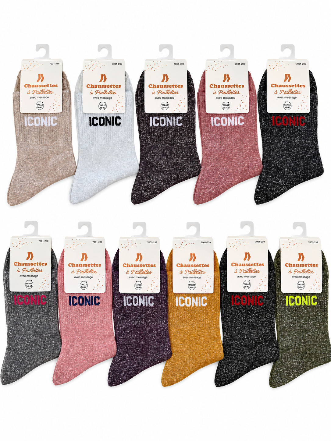Chaussettes iconic (plusieurs coloris)